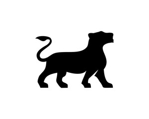 Lioness silhouette vector
