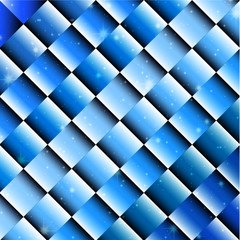 Fototapeta premium blue rectangle shape with stars