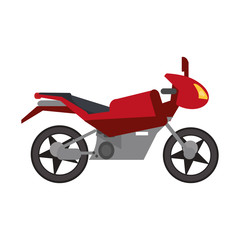 Fototapeta na wymiar red motorcycle transport style vector illustration eps 10