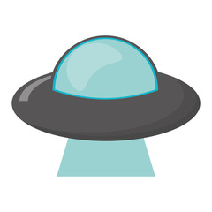 ufo vehicle spatial image vector illustration eps 10