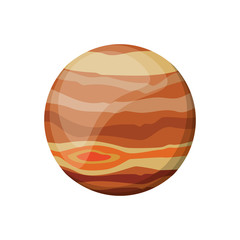 jupiter planet space image vector illustration eps 10