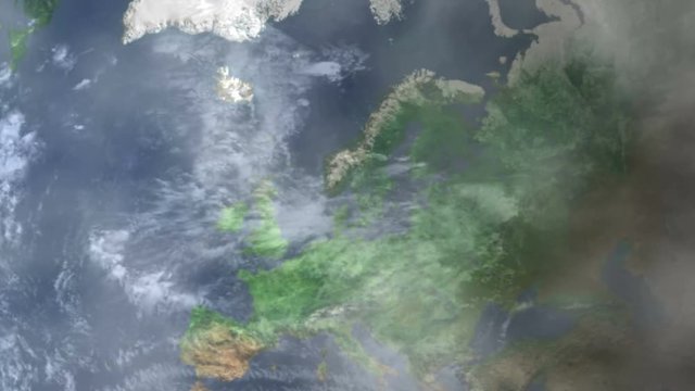 Limerick Zoom In - Zoom to geographic earth from space

