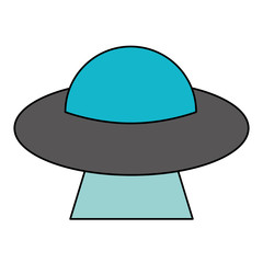 UFO aliens saucer space vector illustration eps 10