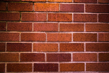 Background bright orange brick wall