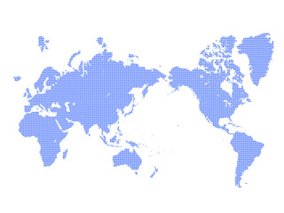 世界地図　ドット世界地図　地図