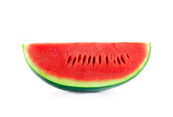 watermelon slice on white background