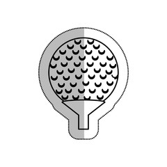 golf sport isolated icon vector illustration design