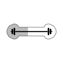 weight lifting isolated icon vector illustration design
