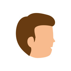 young man avatar character vector illustration design