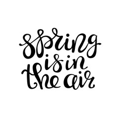 Spring is in the air - lettering design