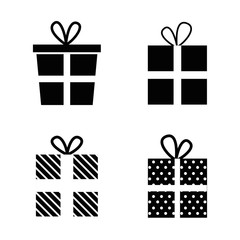 giftbox presents set icons vector illustration design
