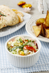 Bowl of vegetable salad