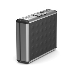 Case on white background. isolated  3D image