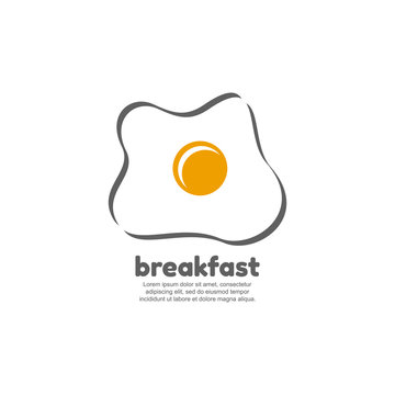 Breakfast logo design vector template.
