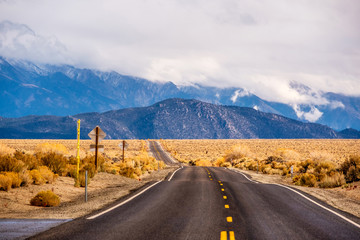 Open highway in California