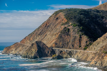 Fototapeta na wymiar Highway 1 on the pacific coast, California, USA.