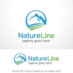 Nature Line Logo Template Design Vector, Emblem, Design Concept, Creative Symbol, Icon