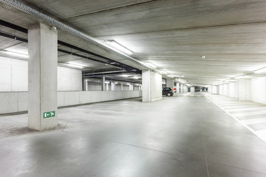 an underground garage