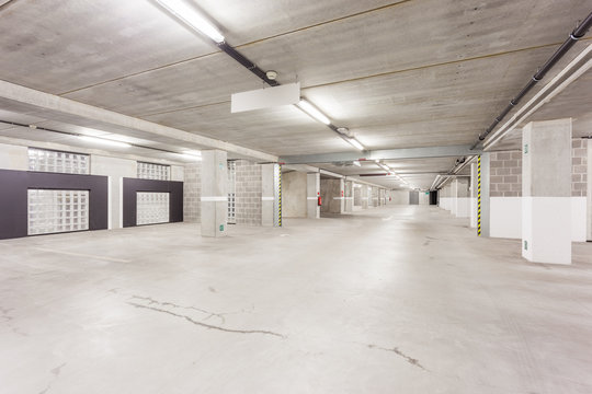 an underground garage