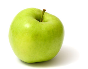 Green apple isolated on white background