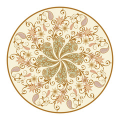 Vector design elements in a traditional Oriental style.