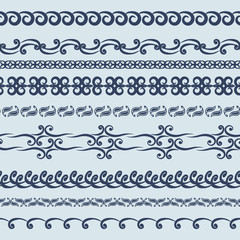 Obraz premium Traditional East style, ornamental floral elements. Mehndi pattern.