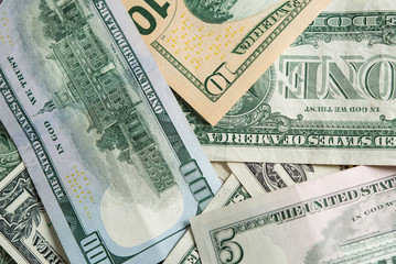 Background of banknotes, dollar bills