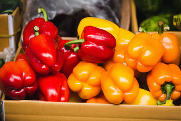 Close-up fresh of Bell pepper
