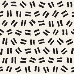 Vector Seamless Pattern. Abstract Background With Scattered Geometric Shapes.