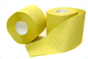 Two rolls of toilet paper