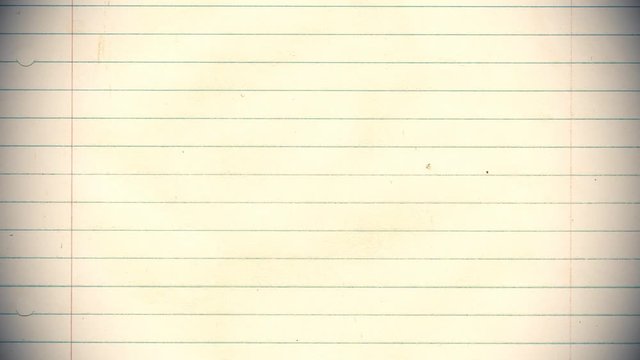 aper background stop motion animation crumpled lined school pad notes loop 4k