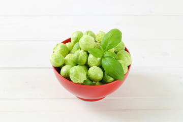 raw Brussels sprouts