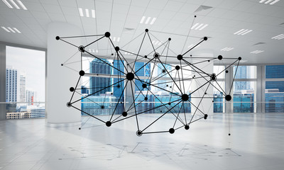 Networking and wireless connection as concept for effective modern business