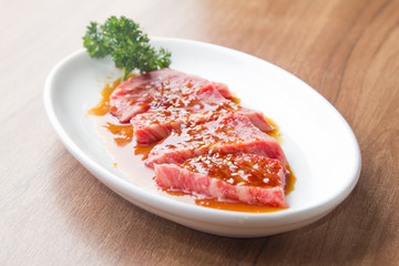 raw beef