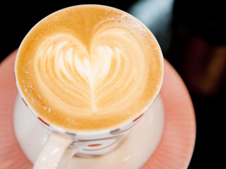 Closeup of art coffee.