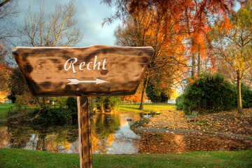 Schild 153 - Recht