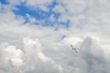 flight of aerobatic team