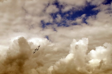 flight of aerobatic team