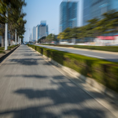 Fototapeta premium urban traffic street in city of China.