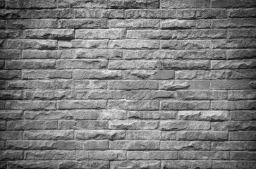 pattern of decorative black slate stone wall surface