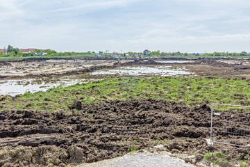 View on the building site above