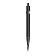 Black pen mockup, realistic style