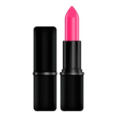 Obraz premium Pink lipstick mockup, realistic style