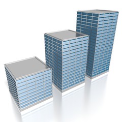 3D office buildings