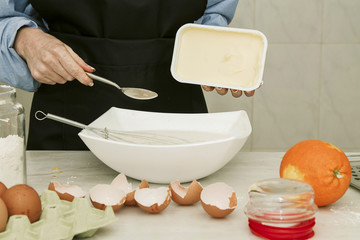 butter for baking, cook working