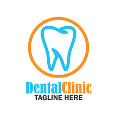 teeth for dentistry / stomatologist / dental clinic logo. flat vector illustration