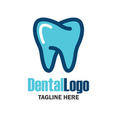 teeth for dentistry / stomatologist / dental clinic logo. flat vector illustration