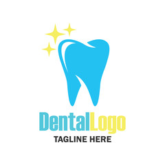 teeth for dentistry / stomatologist / dental clinic logo. flat vector illustration