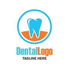 teeth for dentistry / stomatologist / dental clinic logo. flat vector illustration
