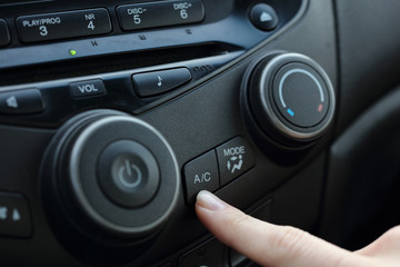 Car air conditioner service.